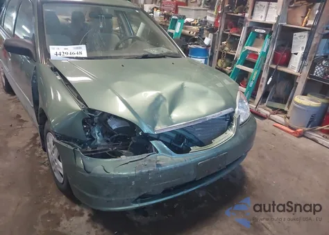 2003 Honda Civic Lx из США, поврежденный, VIN JHMES16553S003069